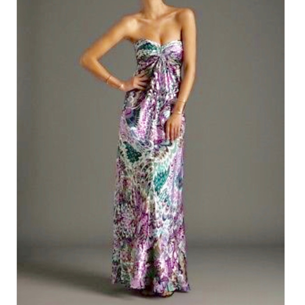 🌹HP🌹Laundry by Shelli Segal Silk Print Stapless